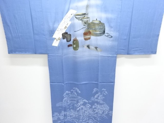 JAPANESE KIMONO FOR MEN / UNUSED HITOE JUBAN / TEA CEREMONY 